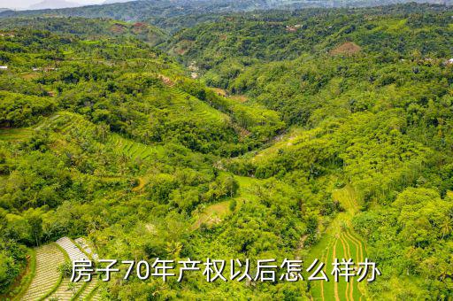 房子70年產(chǎn)權以后怎么樣辦