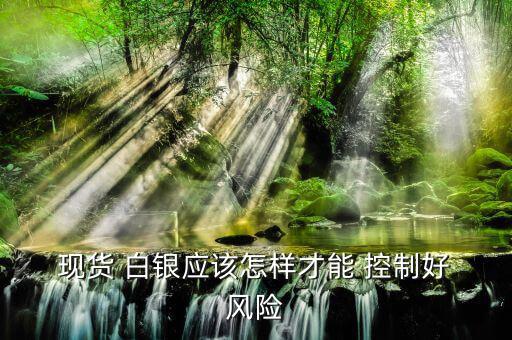  現(xiàn)貨 白銀應(yīng)該怎樣才能 控制好 風(fēng)險