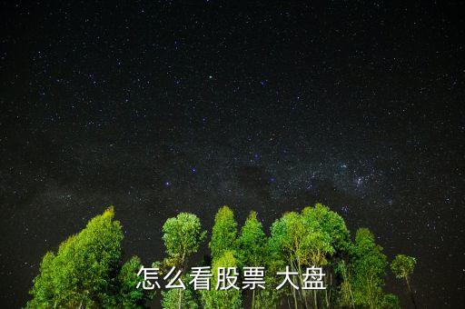 怎么看股票 大盤(pán)