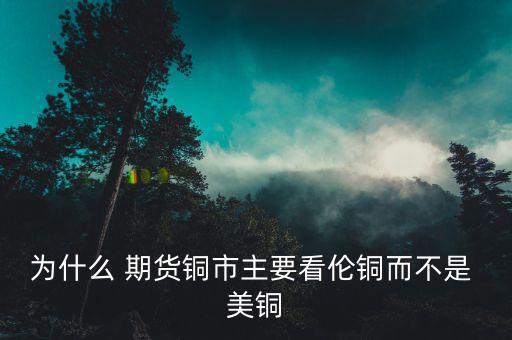 美銅期貨怎么看,期貨市場是現貨合約交易場所