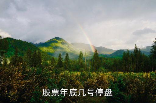 股市年底什么時候停盤，股票年底何時停