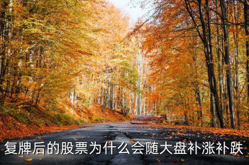 股票復(fù)牌為什么會補跌，復(fù)牌后的股票為什么會隨大盤補漲補跌