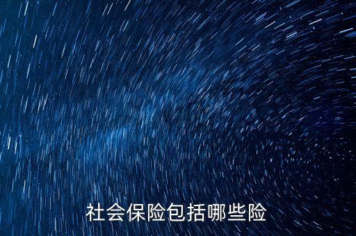 社會保險(xiǎn)包括哪些險(xiǎn)