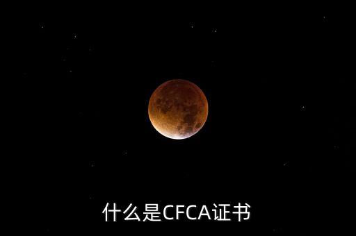 cfca證書(shū)有什么用，在辦理網(wǎng)上銀行的時(shí)候提到過(guò)CFCA 根證書(shū)請(qǐng)問(wèn)這個(gè)證書(shū)是
