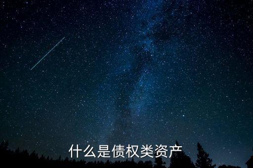 什么是債權(quán)類(lèi)資產(chǎn)