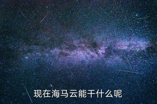 現在海馬云能干什么呢