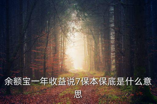 保底收益什么意思，保底收益猶豫期后可根據(jù)本金及保底收益作為還款來源 請(qǐng)問這