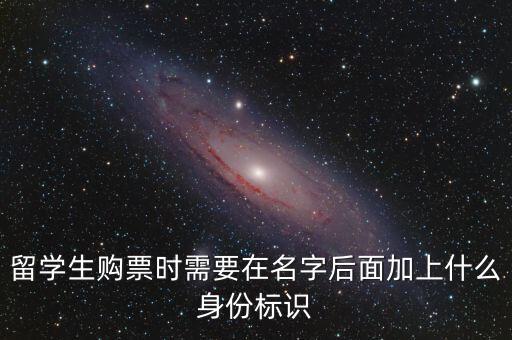 投資人身份標識是什么，留學(xué)生購票時需要在名字后面加上什么身份標識