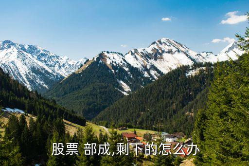 股票 部成,剩下的怎么辦