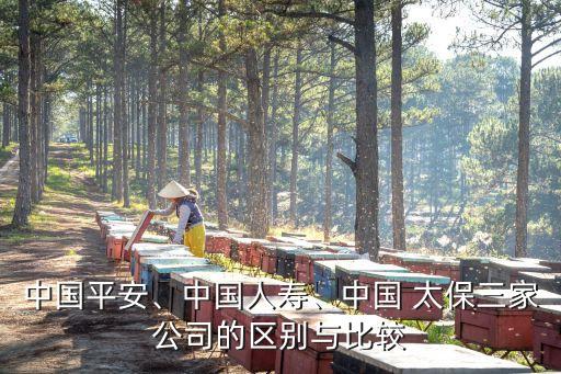 中國(guó)平安、中國(guó)人壽、中國(guó) 太保三家公司的區(qū)別與比較