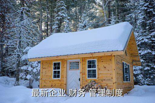 最新企業(yè) 財(cái)務(wù) 管理制度