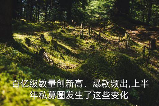  百億級數(shù)量創(chuàng)新高、爆款頻出,上半年私募圈發(fā)生了這些變化