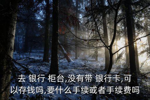 去 銀行 柜臺(tái),沒(méi)有帶 銀行卡,可以存錢(qián)嗎,要什么手續(xù)或者手續(xù)費(fèi)嗎